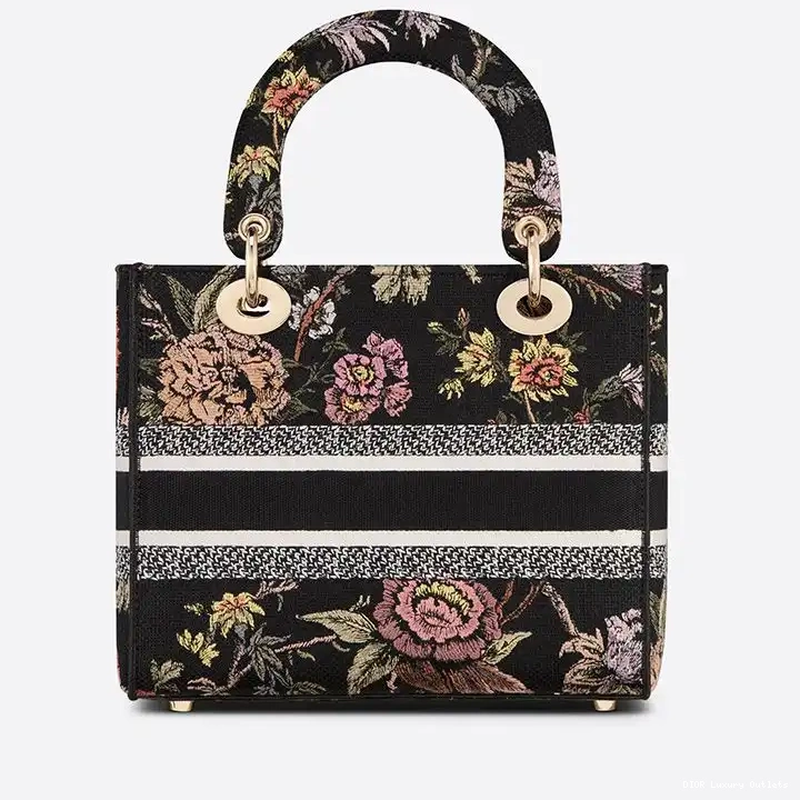 Cheap Bag Botanique Medium Motif Black Jardin Lady Canvass D-lite 0529 Luxury